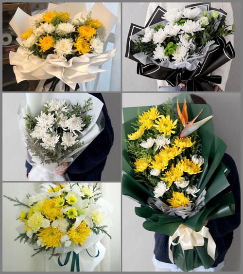 浙江省温州平阳县腾蛟镇白事花束代送